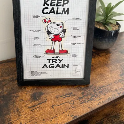 Cadre deco gaming keep calm 